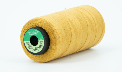 COATS sewing yarn DULL YELLOW