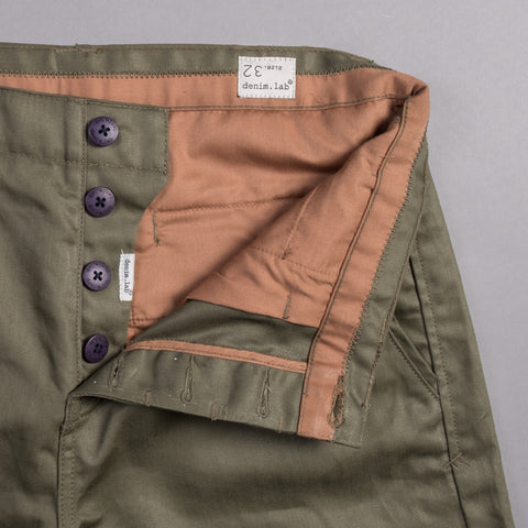loose chino - compact army selvage / s32