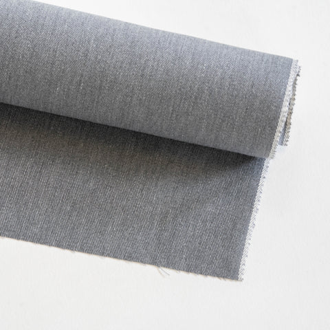 denimlab - selvagelab - deadstock selvedge grey denim fabric - hornet 70