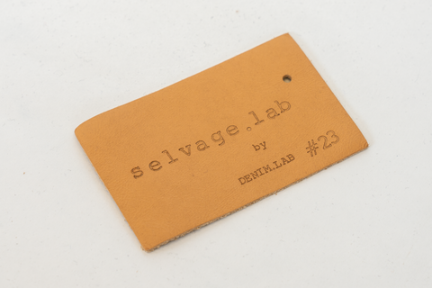P3 -selvage.lab leather patch