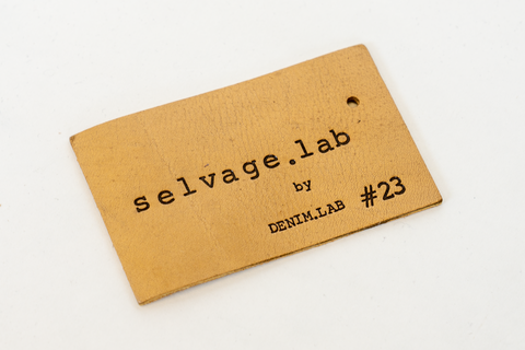 P3 -selvage.lab leather patch