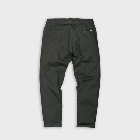 chino - loose tapered  - army selvage