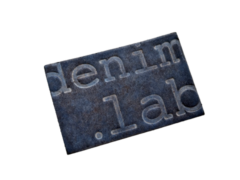 P2 - recycled jacron paper patch - indigo dyed