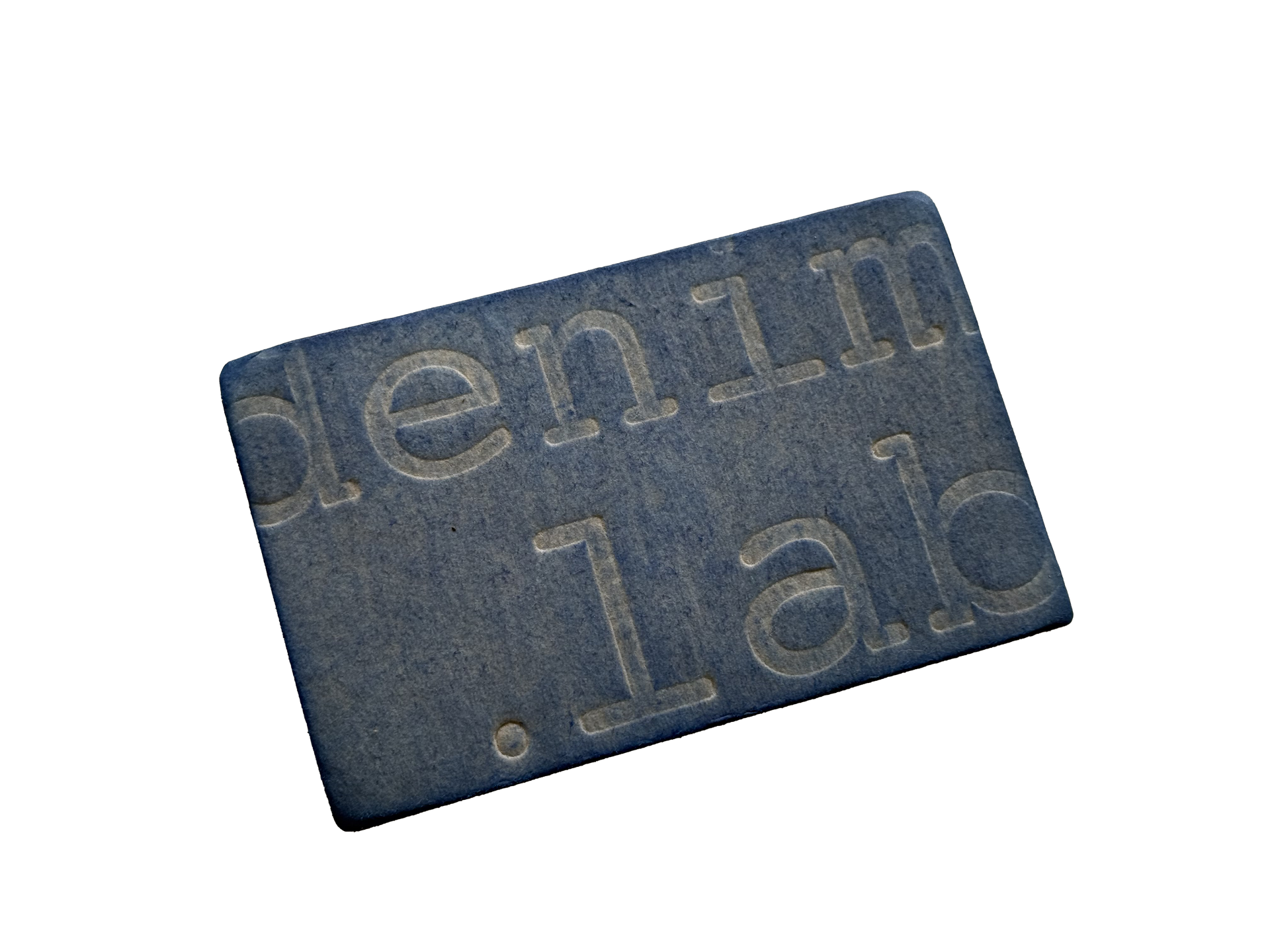 P2 - recycled jacron paper patch - indigo dyed – denim.lab